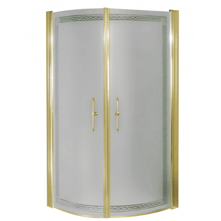 Gentry Home Arcadia душевое ограждение классика 1/4 круга угловое 80х80 | 90х90 см