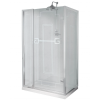 Gentry Home Athena душевое ограждение классика (ретро) 4-угольное 110-130 х 70х90 см