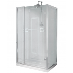 Gentry Home Athena душевое ограждение классика (ретро) 4-угольное 110-130 х 70х90 см
