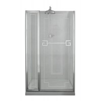 Gentry Home Athena 110 - 130см двери для душевой ниши классика с неподвижным сегментом