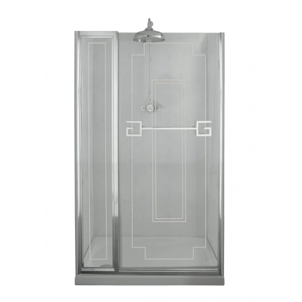 Gentry Home Athena 110 - 130см двери для душевой ниши классика с неподвижным сегментом