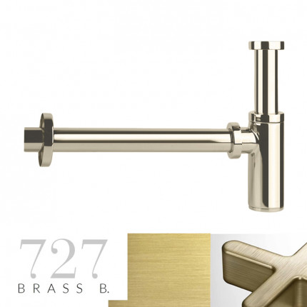 Gessi 01377 дизайн сифон для раковины 1 1/4 дюйма (32 мм) цвет Brushed Brass PVD В НАЛИЧИИ