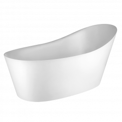 Cono Gessi ванна отдельностоящая овальная из искусственного камня Cristalplant 180х82 см белый матовый