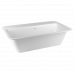 Ispa Gessi ванна прямоугольная отдельностоящая из искусственного камня Cristalplant 180х95 см белый матовый