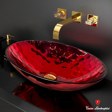 Tonino Lamborghini Glass Design дизайнерская раковина из цветного хрусталя ALLURE Tonino Lamborghini Glass Design дизайнерская раковина из цветного хрусталя ALLURE