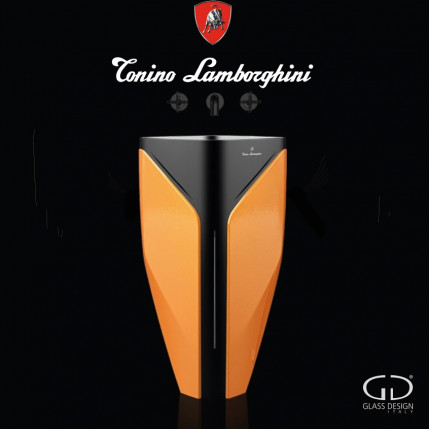 Tonino Lamborghini Glass Design дизайнерская раковина накладная или напольная ICONICO