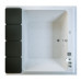 Mawi Glass1989 встраиваемая/отдельностоящая квадратная ванна с аэро и гидромассажем 211x220