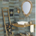art. 4055 Linea Etnica Мебель для ванной из дуба в стиле Afro с зеркалом 4055/SP и круглой раковиной