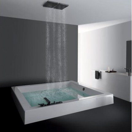 Grande Kos ванна квадратная полувстроенная акриловая 180х180 без или с гидромассажем