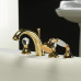 Karenina Webert смеситель для ванны набортный с ручками сваровски на 4 отверстия, хром, золото, бронза