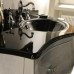 Impero BMT Комплект мебели для ванной комнаты 131 x 62 x 200h отделка золотой или серебряной фольгой (на заказ)
