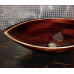 Bootes Ammonitum деревянная раковина "лодочка" овальная, накладная на столешницу (размер на заказ)