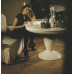 Vanity Ypsilon круглый туалетный столик 120 см из мрамора или искусственного камня с интегрированной раковиной