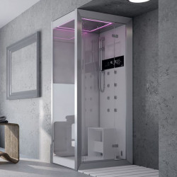 Frame100 Jacuzzi душевая кабина с гидромассажем и паром (хаммам) 100х75