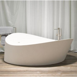 DUNE Antonio Lupi ванна круглая асимметричная свободностоящая 172х168 см H64 из искусственного камня