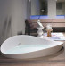 DUNE2 Antonio Lupi ванна асимметричная полувстраиваемая 172х168 см из искусственного камня