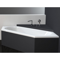 BetteStarlet ванна встраиваемая в подиум шестиугольная из эмалированной стали 188 / 200 / 210 см белая, черная или цветная