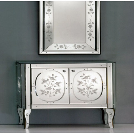 1060 Furnitures in glass мебель для ванной с фасадом из венецианского стекла Fratelli Tosi