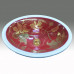 Gold Damask раковина для ванной с золотым дамасским узором на красном фоне Atlantis Porcelain Art