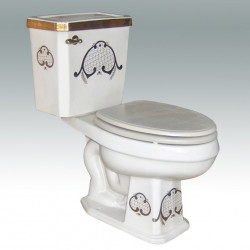 AP-3002 Royal Treasure Decorated Toilets унитаз Atlantis Porcelain Art