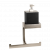 20880 031 RETTANGOLO accessories Стойка настенная с дозатором для жидкого мыла черным и полотенцедержателем. хром Gessi +73 815 руб.