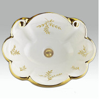 AP-1504 Roman Wreath Gold & Platinum раковина Atlantis Porcelain Art