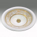 Renaissance Scrolling раковина для ванной с классическим орнаментом платина или золото на заказ Atlantis Porcelain Art