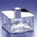 BOX CRACKED CRYSTAL GLASS Windisch аксессуары для ванной из стекла с кракелюрами квадратной формы