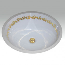 AP-1420 Golden Ivy Gold & Platinum раковина Atlantis Porcelain Art