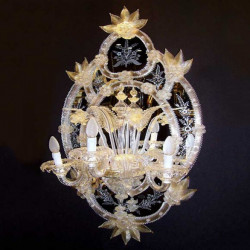 376 Venetian Style Fratelli Tosi бра настенное из венецианского стекла, зеркала