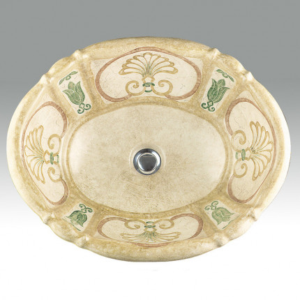Bysantine раковина с византийским декором Atlantis Porcelain Art