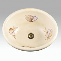Shells раковина с рисунком ракушки Atlantis Porcelain Art