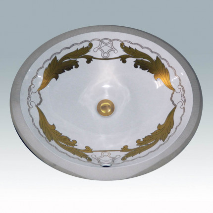 AP-1420 Versailles Gold & Platinum раковина Atlantis Porcelain Art