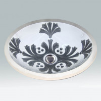 St Andrews встраиваемая раковина с орнаментом Atlantis Porcelain Art