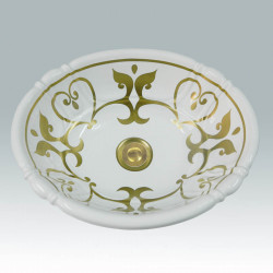 AP-1500 Laudatory Gold & Platinum раковина Atlantis Porcelain Art