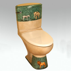 AP-3001 Africa Decorated Toilets унитаз Atlantis Porcelain Art