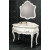 art. 8560/W Мебель для ванной из дерева, в отделке Bianco (белый), зеркалом 8521/W и столешницей из натурального камня Crema (кремовый) или Травертина (предусмотрена под раковину арт. 7001) Bianco Cristallino +837 900 руб.