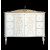 art. 8582/PD Linea Rinascimento Мебель для ванной из дерева в отделке Policromo (полихром) с декором, столешницей из Травертина Bianco Cristallino +891 100 руб.