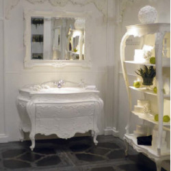 art. 8599 Linea Rinascimento Мебель для ванной из массивного дерева Bianco Cristallino