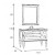 9210/LGB APOLLO Комплект мебели 110х55 см MDC +509 105 руб.