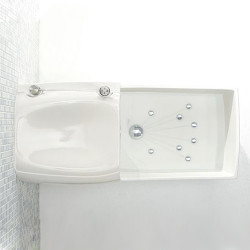 спа-ванночка для ног с гидромассажем АеТ SANI3, белая или черная глянец, матов