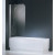 AURORA170-1A Шторка на ванну 70*150 профиль-White, стекло-Сlear AURORA 1 Novellini +36 540 руб.