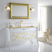 Amelie 003 Nea комплект белой мебели для ванной с золотом 