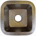 Small Square Linkasink бронзовая раковина встраиваемую на или под столешницу, 42 x 42 х 18 см, хандмейд 