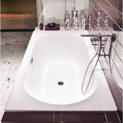 BetteStarlet ванна встраиваемая в подиум прямоугольная (овальная чаша внутри) из эмалированной стали 150/ 157 / 160 / 165 / 170 / 175 / 180 / 185 / 190 / 195 см