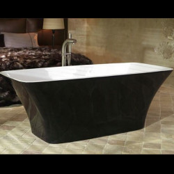 Ravello Victoria+Albert ванна напольная из литиевого камня прямоугольная 174х75 см черно-белая или окрашенная