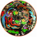 Раковина круглая с рисунком китайский дракон (перегородчатая эмаль) Dragon Linkasink купить в наличии