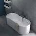 Flaminia Oval ванна из минерального литья свободностоящая 170 x 70 x h 53 см, белая, черная или цветная