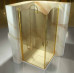 Gold Vismaravetro угловое душевое ограждение с распашными дверями пристенное, классика