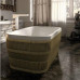 Pearl 180х80 см отдельностоящая прямоугольная ванна с плетеным каркасом Glass1989